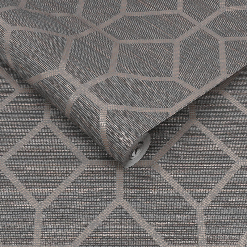 media image for Asscher Geo Grey Wallpaper from the Capsule Collection by Graham & Brown 240