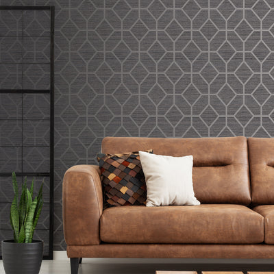 product image for Asscher Geo Grey Wallpaper from the Capsule Collection by Graham & Brown 77