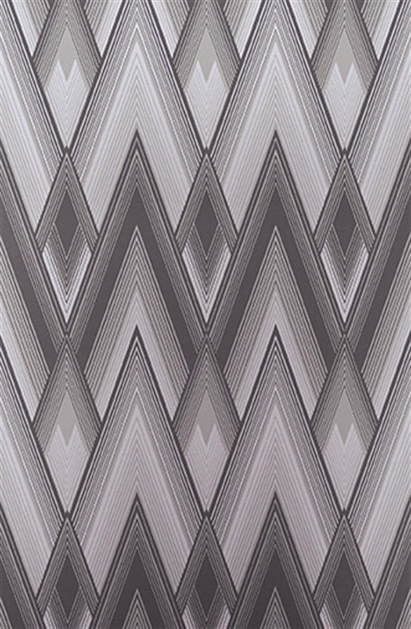 media image for Astoria Wallpaper in Graphite and Silver from the Fantasque Collection by Osborne & Little 256