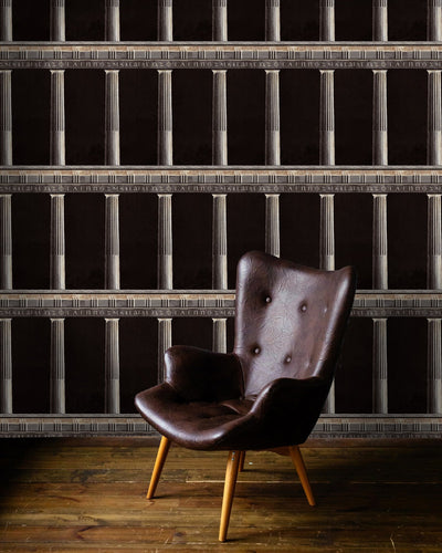 product image for Athena Wallpaper in Anthracite from the Histoire de L'Architecture Collection by Mind the Gap 2