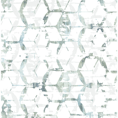 product image of sample augustine distressed geometric wallpaper in slate from the pacifica collection by brewster home fashions 1 595
