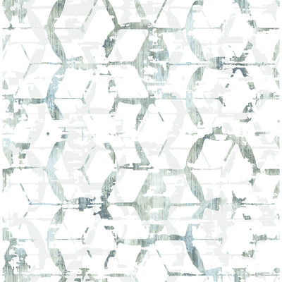 product image for Augustine Distressed Geometric Wallpaper in Slate from the Pacifica Collection by Brewster Home Fashions 53