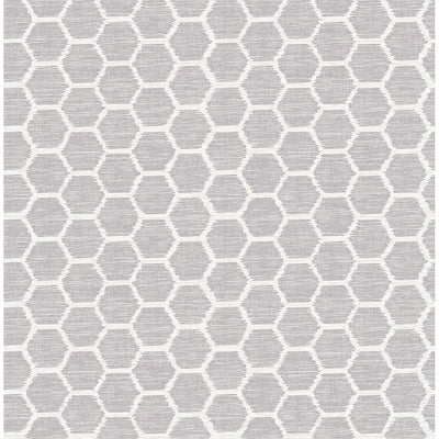 product image of sample aura honeycomb wallpaper in lavender from the celadon collection by brewster home fashions 1 565