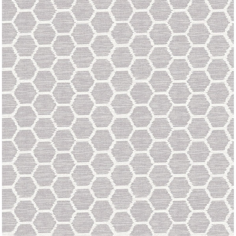 media image for sample aura honeycomb wallpaper in lavender from the celadon collection by brewster home fashions 1 239