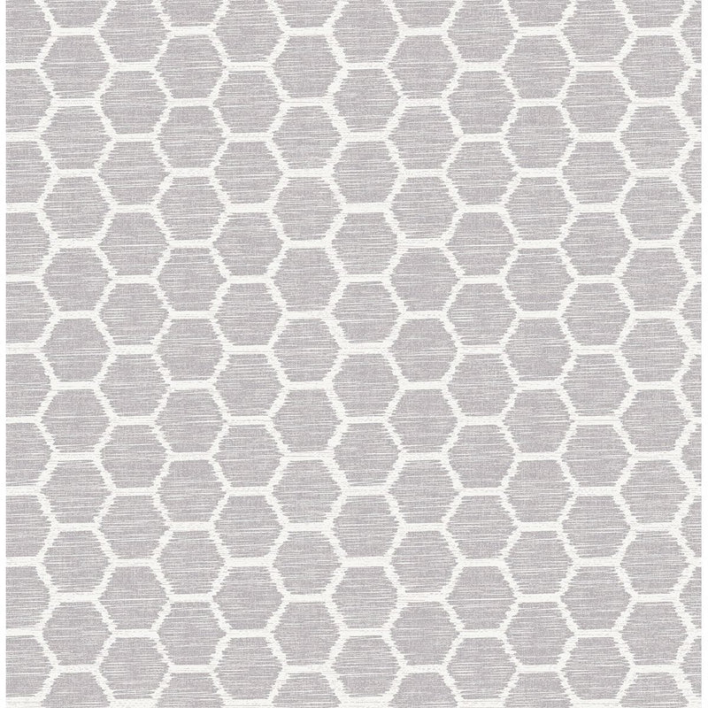 media image for sample aura honeycomb wallpaper in lavender from the celadon collection by brewster home fashions 1 288