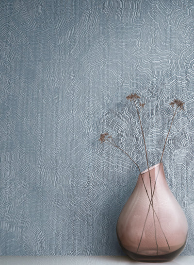 product image of Aura Wallpaper in Blue from the Terrain Collection by Candice Olson for York Wallcoverings 520