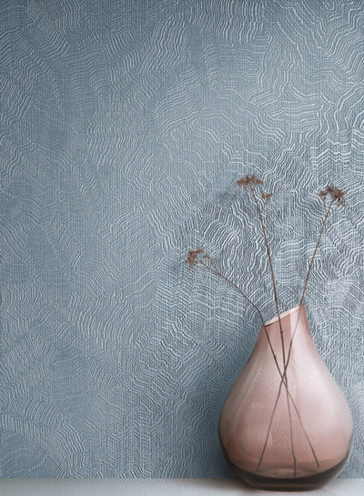 product image of Aura Wallpaper in Blue from the Terrain Collection by Candice Olson for York Wallcoverings 585