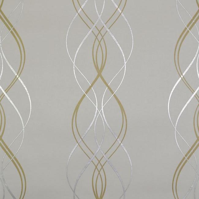 media image for sample aurora wallpaper in gold pearl and silver by antonina vella for york wallcoverings 1 248