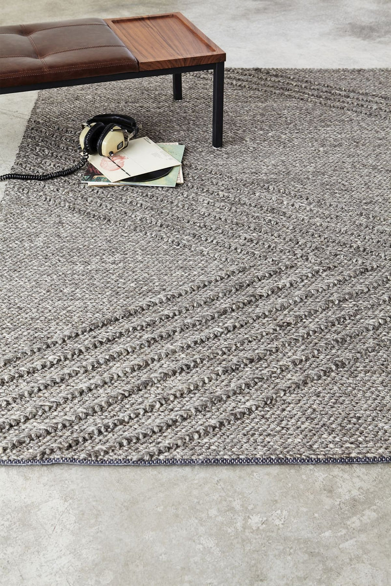 media image for Avro Rug in Charcoal design by Gus Modern 275
