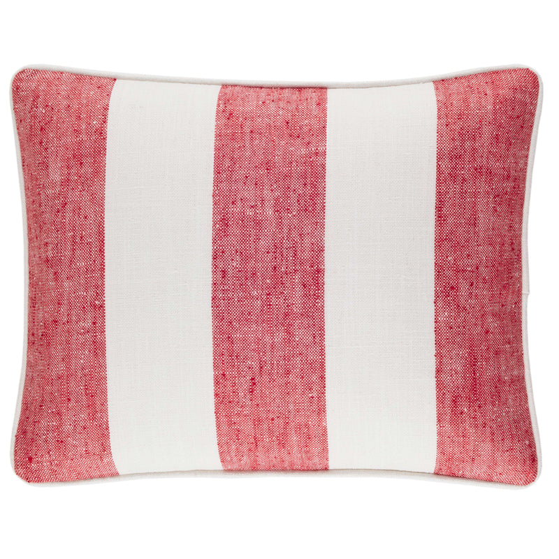 media image for Awning Stripe Red Indoor/Outdoor Decorative Pillow 221