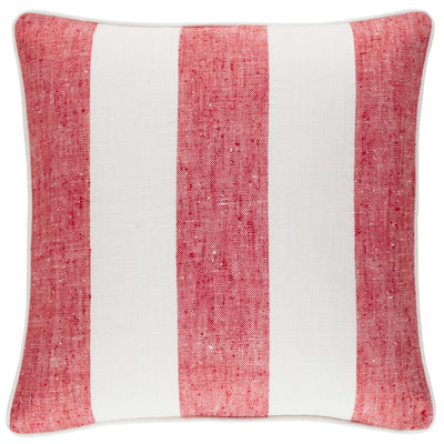 product image for Awning Stripe Red Indoor/Outdoor Decorative Pillow 1