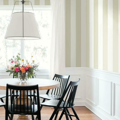 product image for Awning Stripe Wallpaper in Sand from the Water's Edge Collection by York Wallcoverings 60