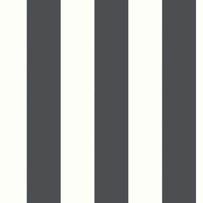 media image for sample awning stripe peel stick wallpaper in black by roommates for york wallcoverings 1 251