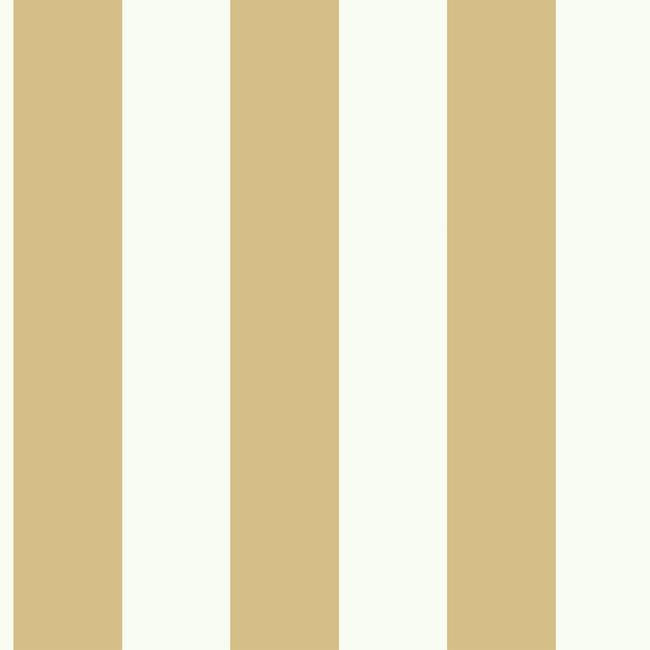 media image for sample awning stripe wallpaper in ochre from the magnolia home collection by joanna gaines 1 232