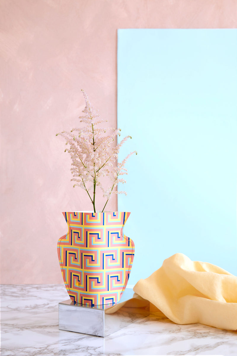media image for peach icarus mini paper vase 4 259