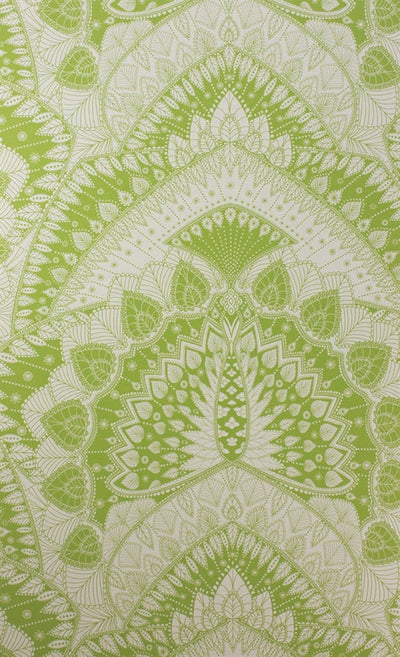 product image of sample azari wallpaper in lime and ivory by matthew williamson for osborne little 1 534