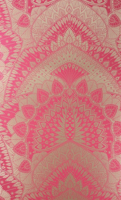 product image of sample azari wallpaper in pink and gold by matthew williamson for osborne little 1 519