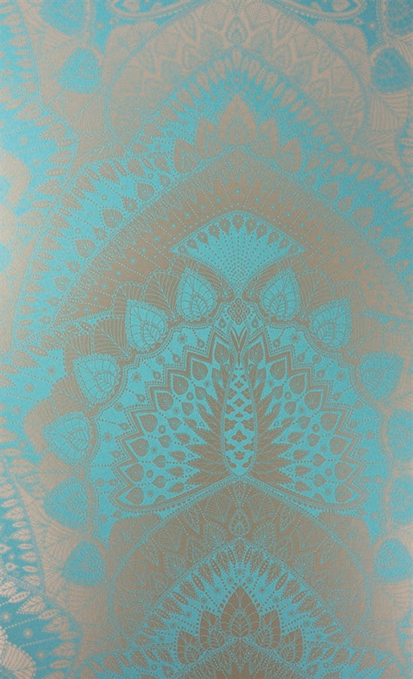 media image for sample azari wallpaper in turquoise and gold by matthew williamson for osborne little 1 224