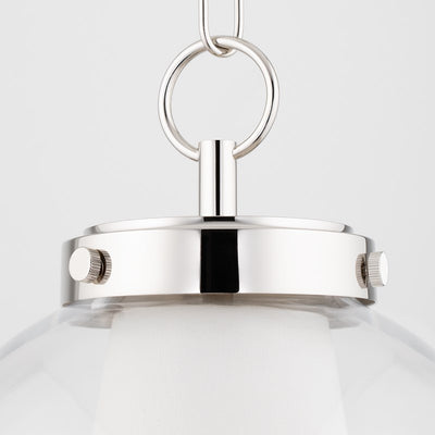 product image for sasha 1 light small pendant by mitzi h457701s agb 5 96