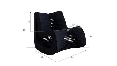 product image for Seat Belt Rocking Chair By Phillips Collection B2063Bb 21 80