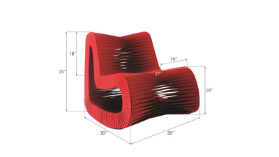 product image for Seat Belt Rocking Chair By Phillips Collection B2063Bb 27 49