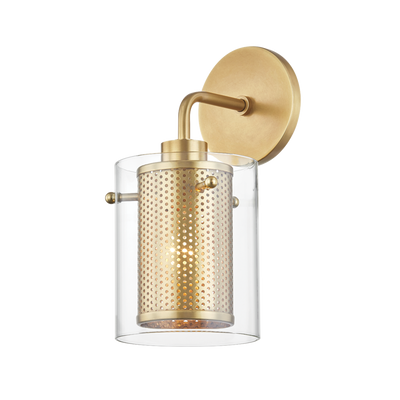product image for elanor 1 light wall sconce by mitzi h323101 agb 1 31