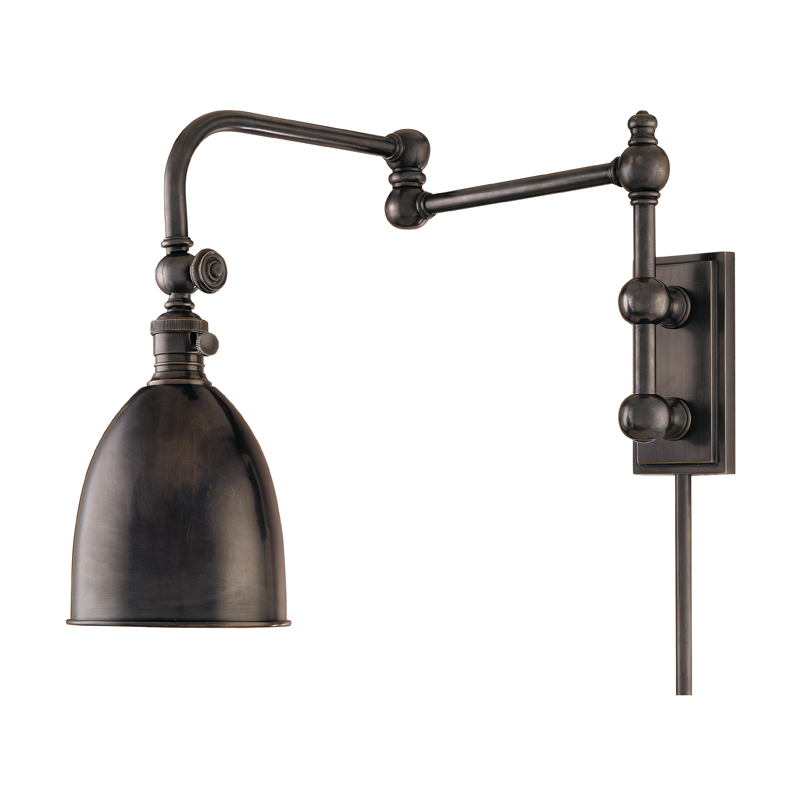 media image for hudson valley roslyn 1 light wall sconce with plug 2 241