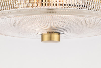 product image for lacey 2 light flush mount by mitzi h309501 agb 5 49