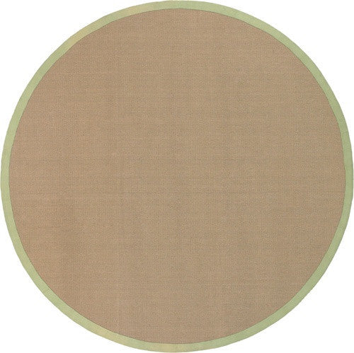media image for Bay Area Rug in Beige with Green Trim 230
