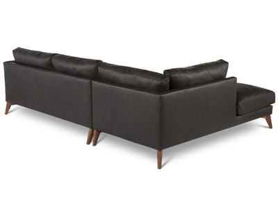 product image for Burbank Arm Left Small Sectional in Black 97