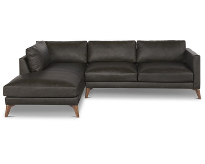 product image for Burbank Arm Left Small Sectional in Black 39