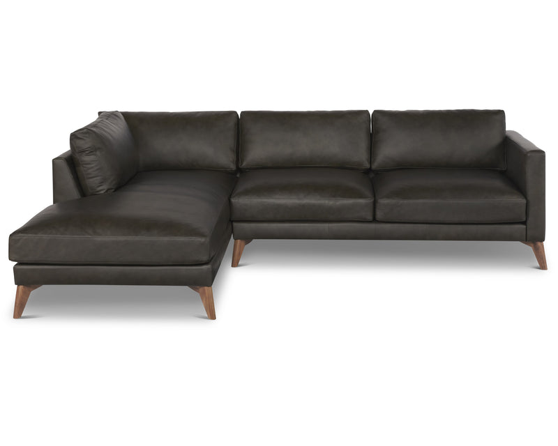 media image for Burbank Arm Left Small Sectional in Black 263