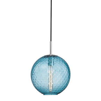 product image for hudson valley rousseau 1 light pendant blue glass 2010 2 82
