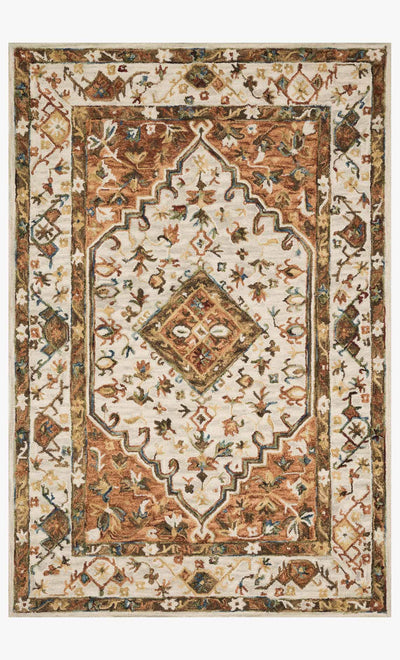 product image for Beatty Rug in Ivory & Rust by Loloi II 28