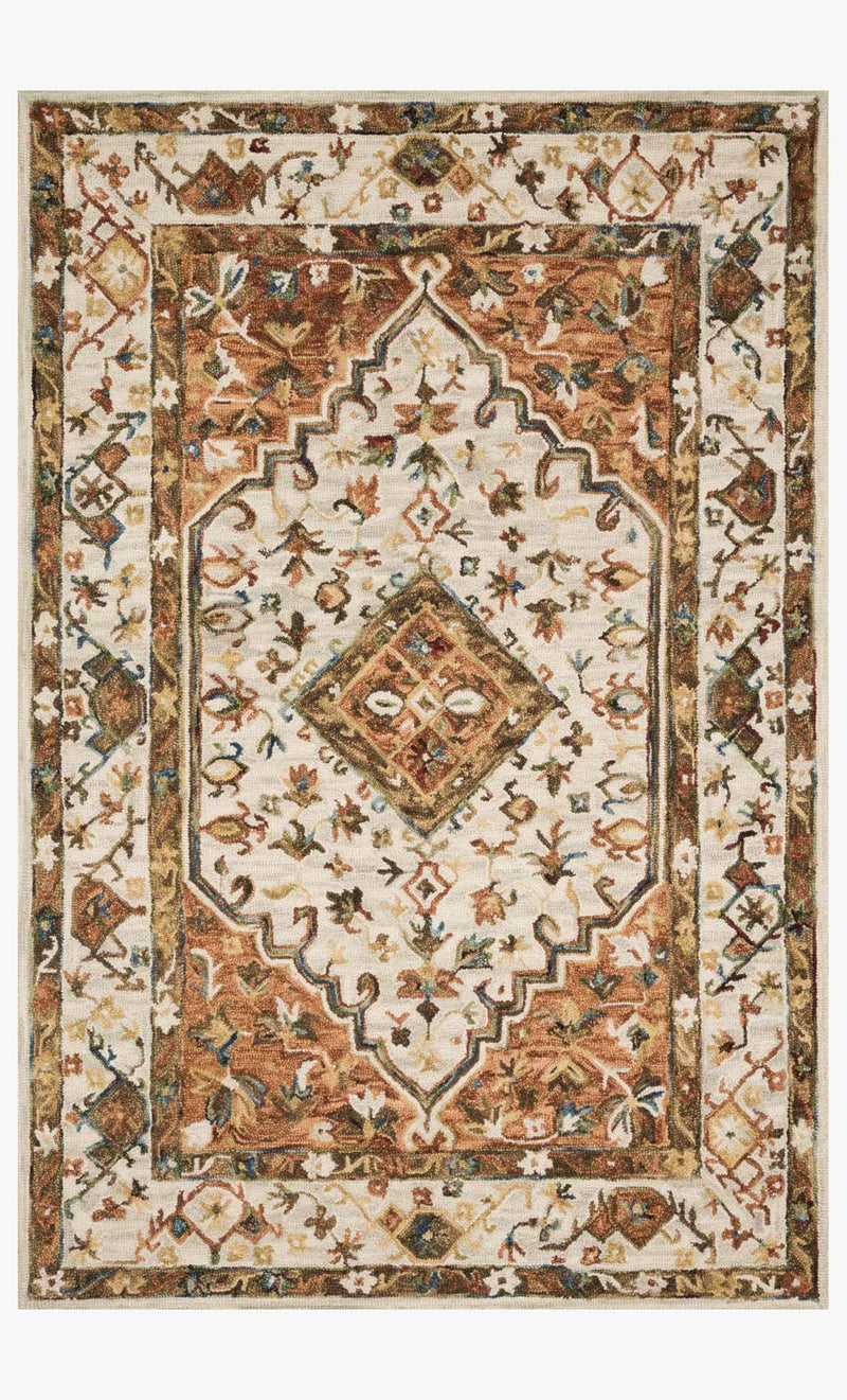 media image for Beatty Rug in Ivory & Rust by Loloi II 248