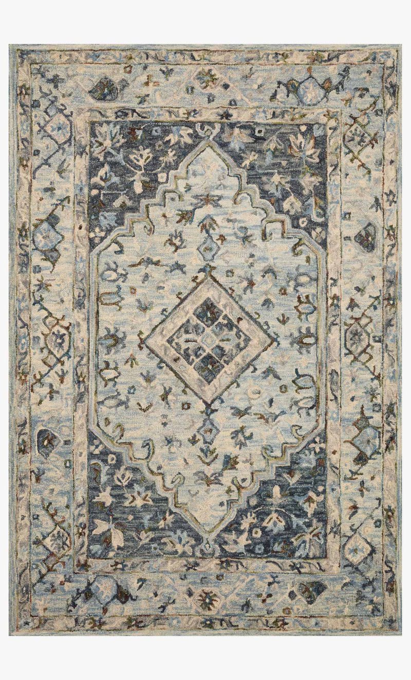 media image for Beatty Rug in Light Blue & Blue by Loloi II 253