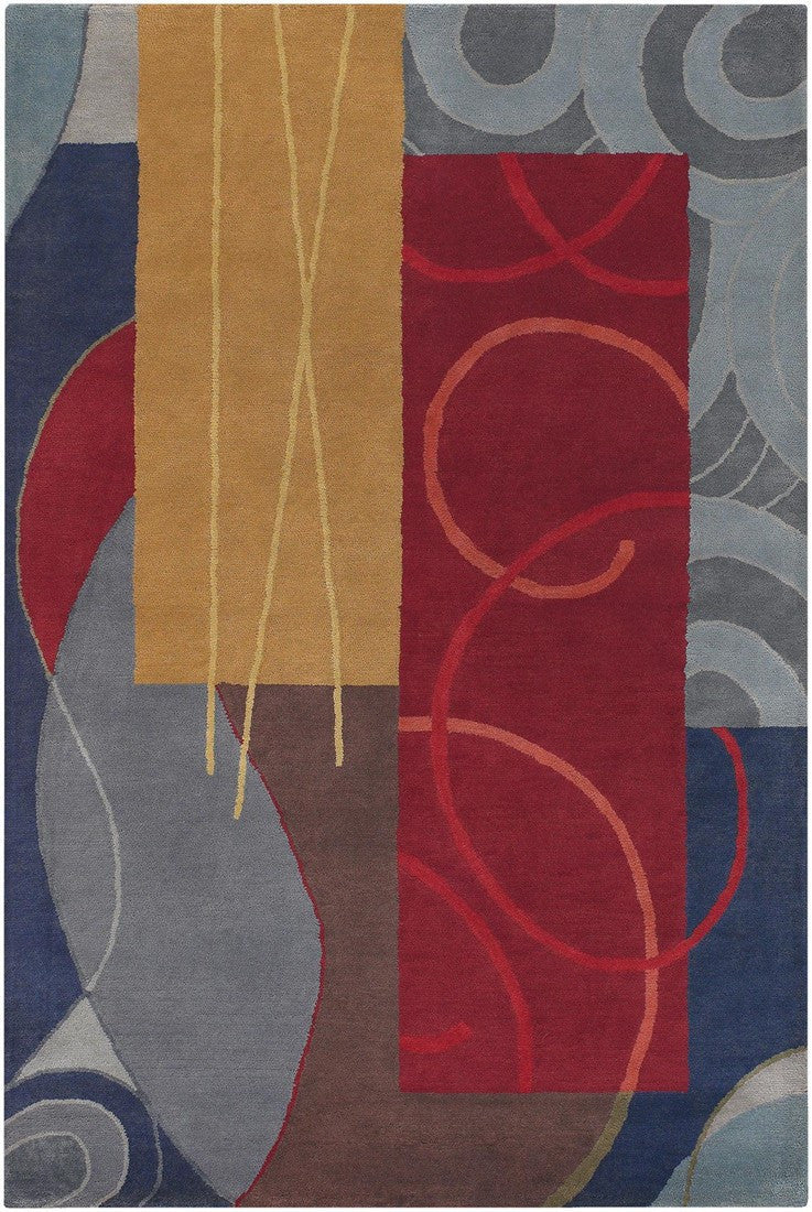 media image for bense collection hand tufted area rug multi color rectangles design by chandra rugs 1 290