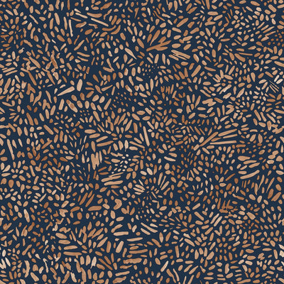 product image of Brushstroke Garden Peel & Stick Wallpaper in Toasted Almond & Navy 546