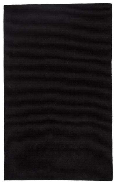 product image of basis solid rug in jet black design by jaipur 1 546