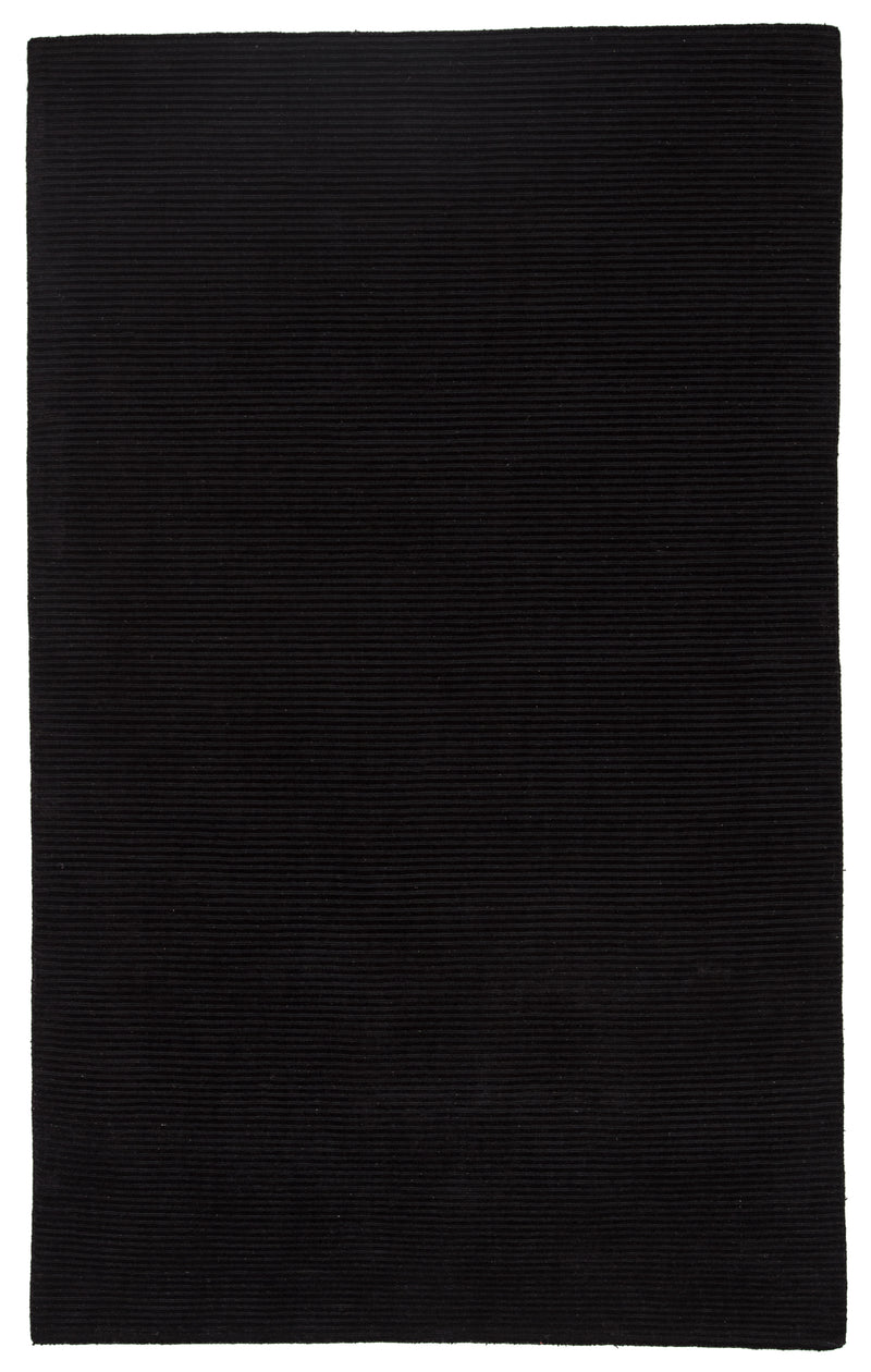 media image for basis solid rug in jet black design by jaipur 1 288