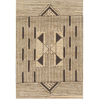 product image of Brookwood BKD-2300 Hand Knotted Rug in Butter & Dark Brown by Surya 548