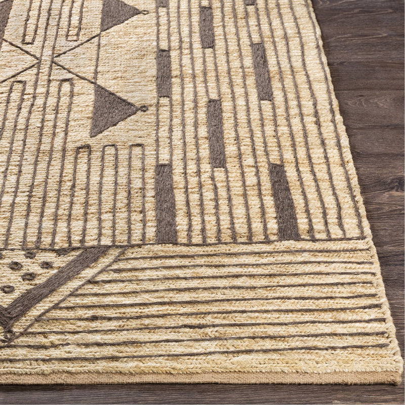 media image for Brookwood BKD-2300 Hand Knotted Rug in Butter & Dark Brown by Surya 275