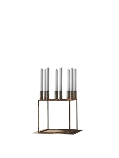 product image of Kubus Candle Holder Raw Steel New Audo Copenhagen Bl10808 1 561