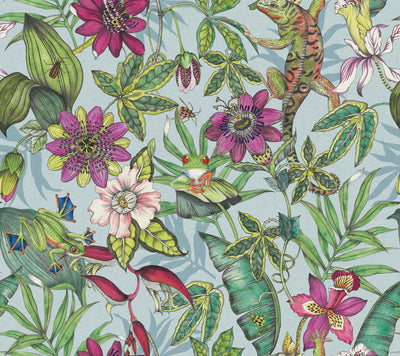 product image of Rainforest Wallpaper in Blue/Multi from the Blooms Second Edition 530