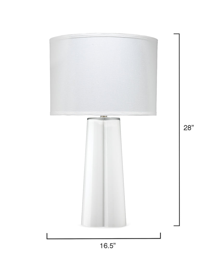 media image for Clover Table Lamp with White Linen Shade design by Jamie Young 284