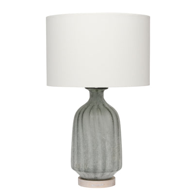 product image for Grey Frosted Glass Table Lamp with Shade design by Jamie Young 86