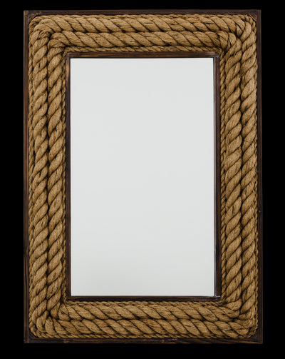 product image for Rectangle Jute Mirror design by Jamie Young 66