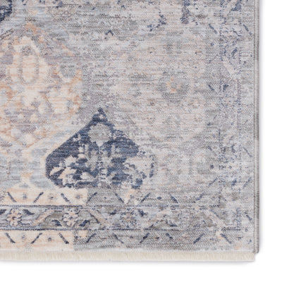 product image for Ballad Rune Gray & Navy Rug 3 14