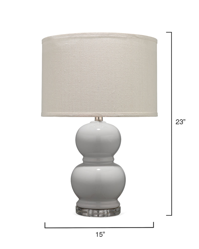 media image for Bubble Ceramic Table Lamp with Drum Shade 261