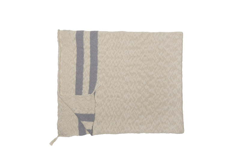 media image for knitted stripes blanket in natural grey design by lorena canals 3 214